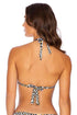 Luli Fama Wild Side LACE TRIM TRIANGLE HALTER TOP